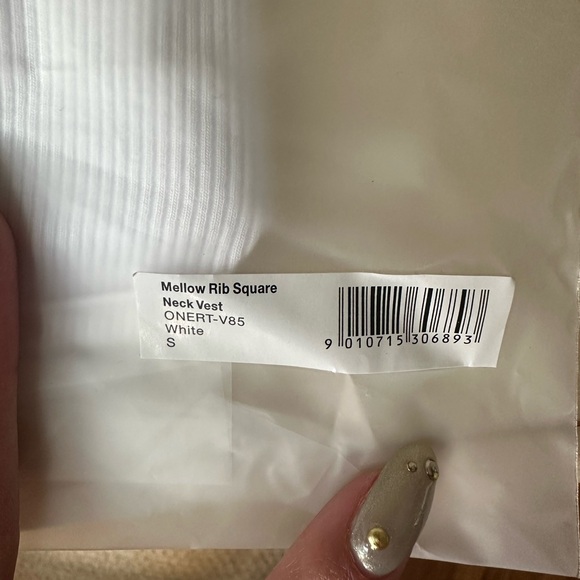 NWT Oner Active Mellow Rib Square Neck Vest - Picture 4 of 5